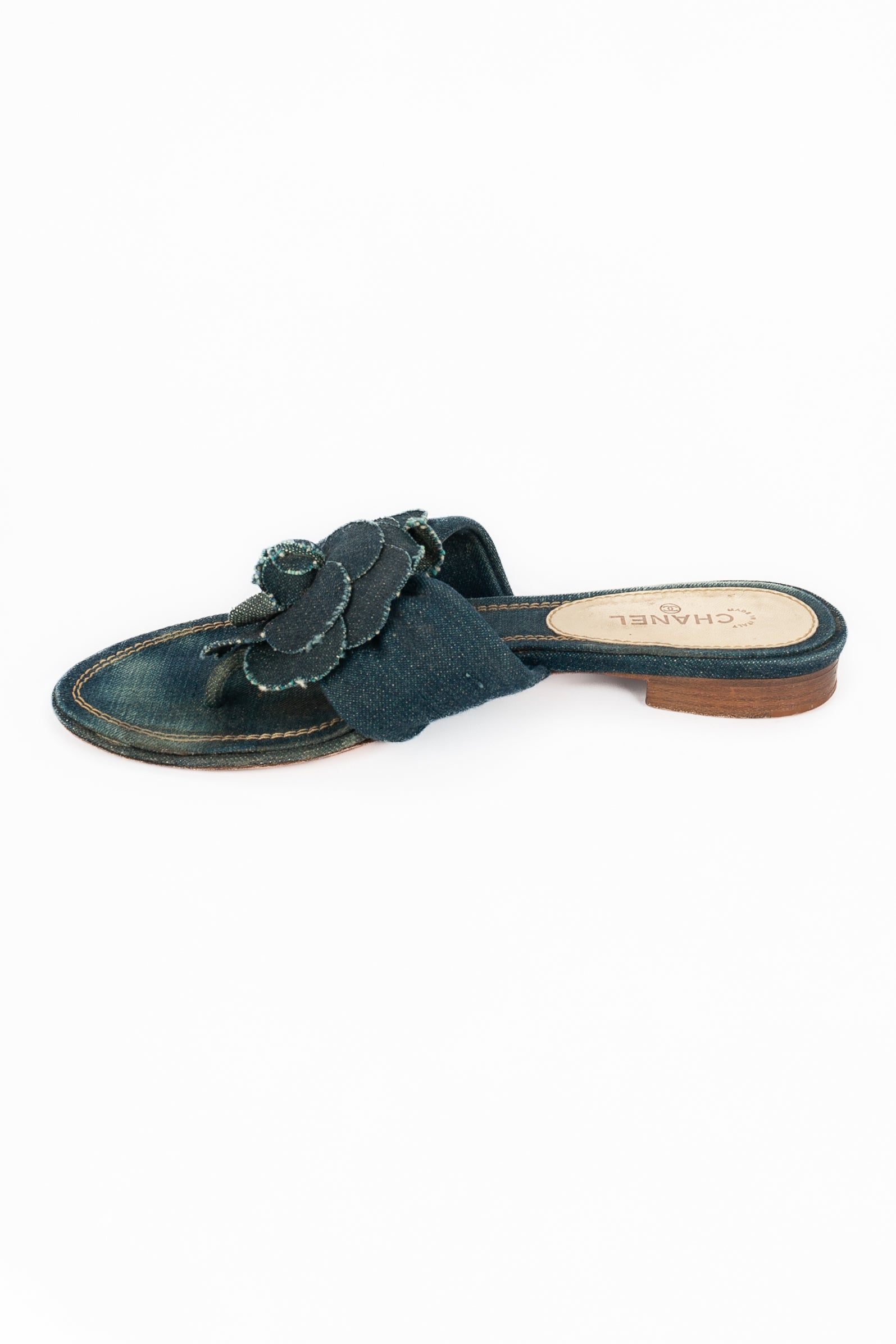 Sandales en jeans Chanel