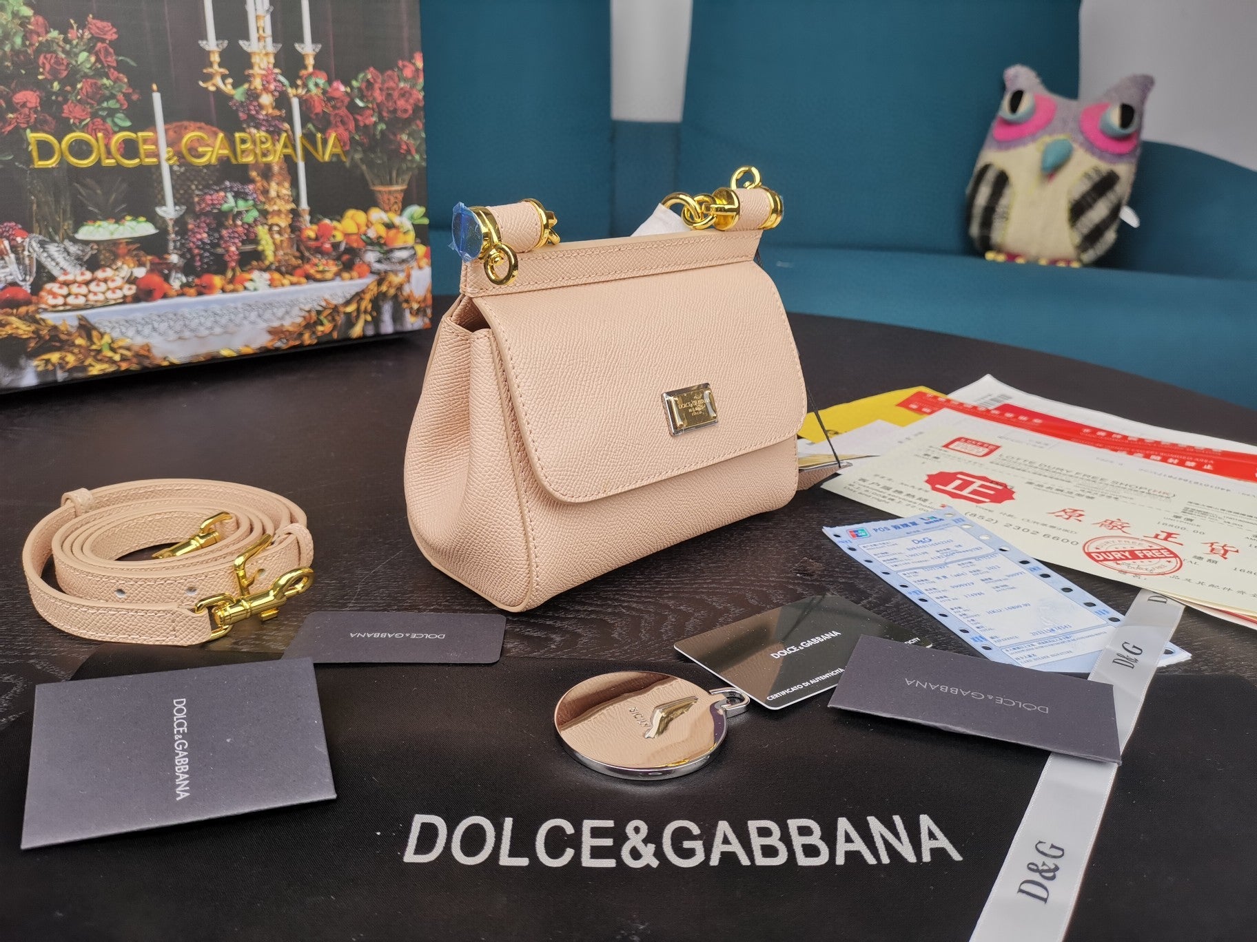 GLAMI Small Sicily Bag In Dauphine Pale Pink For Women 7.5in/19cm GLAMI GLAMI7116A100180414