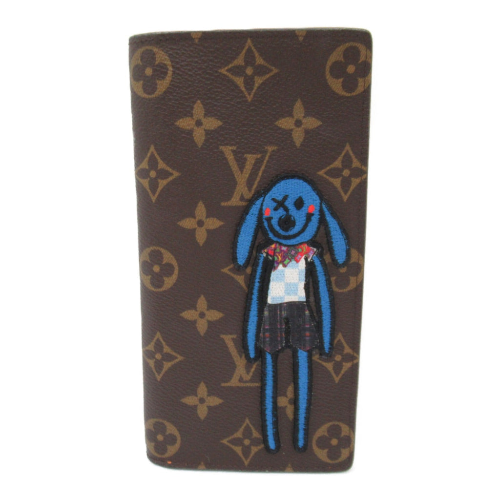 Louis Vuitton Portefolio Plaza Double Fold Wallet Double Folded Wallet Wallet PVC Coated Canvas Animal Monogram  Monogram  Brown M80158