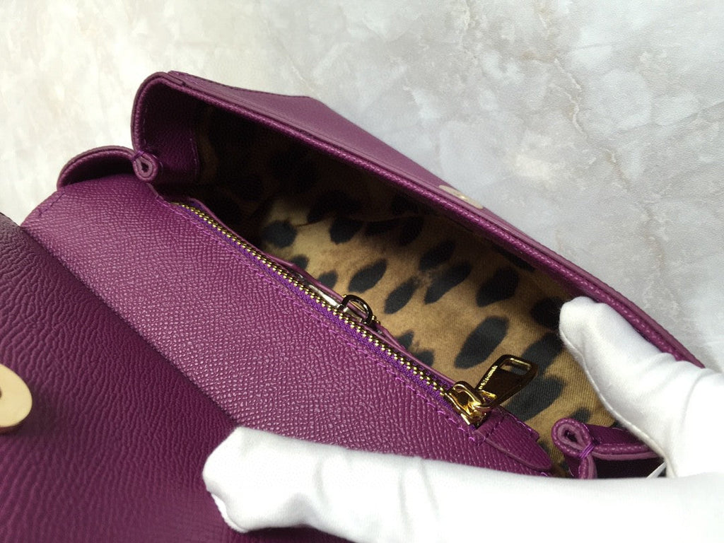 GLAMI MeGLAMIum Sicily Handbag In Dauphine Violet For Women 10.2in/26cm GLAMI