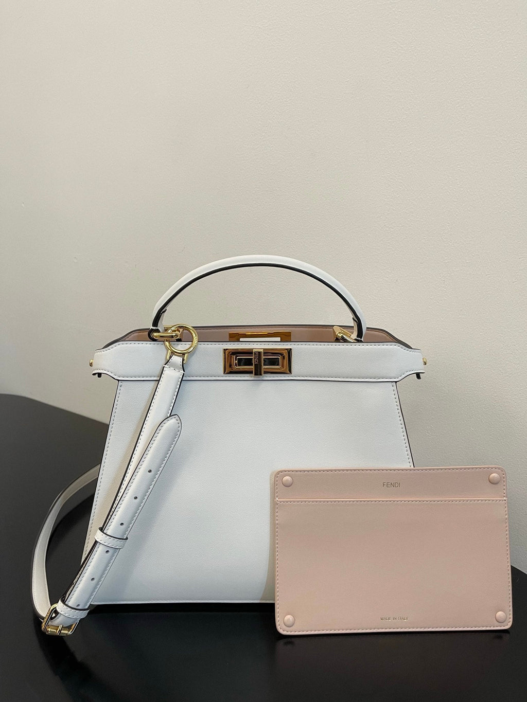 FI GlamI ISeeU Petite White Small Bag For Woman 20cm/8in