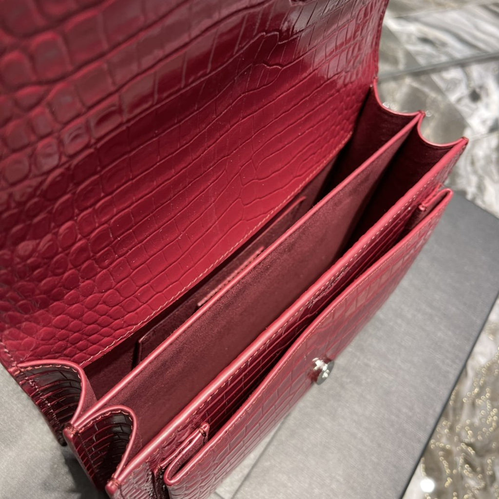 GLAMI Sunset MeGLAMIum Chain Bag Red For Women 8.6in/22cm YSL