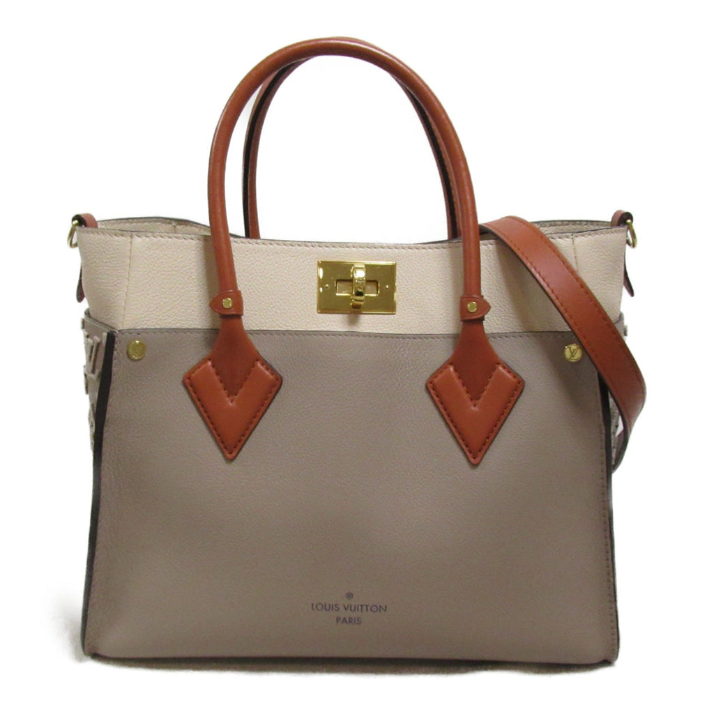 Louis Vuitton on  Side MM Shoulder Bag Leather Bag  Beige M53825