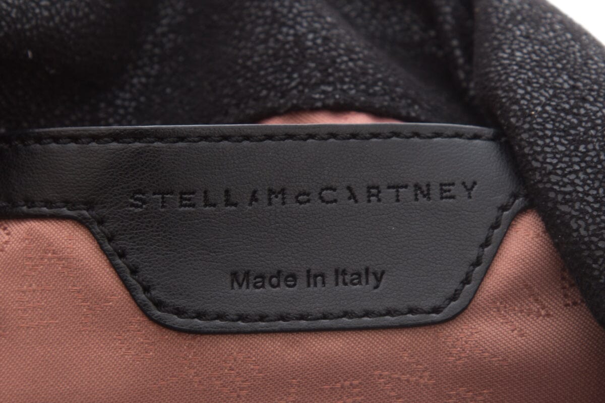 Stella McCartney Black Shaggy Deer Studded Handbag