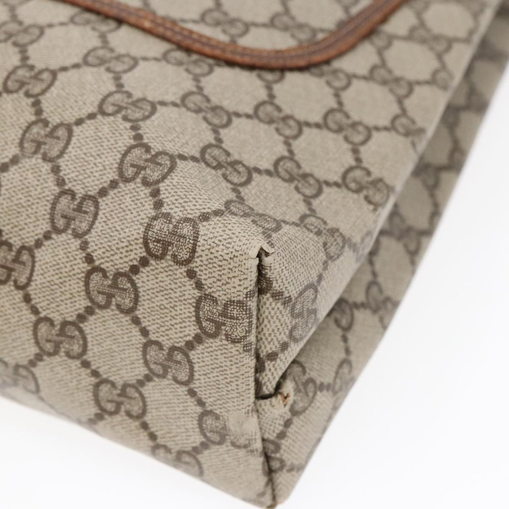 GUCCI GG Supreme Web Sherry Line Tote Bag PVC Beige 16 002 4487 90167