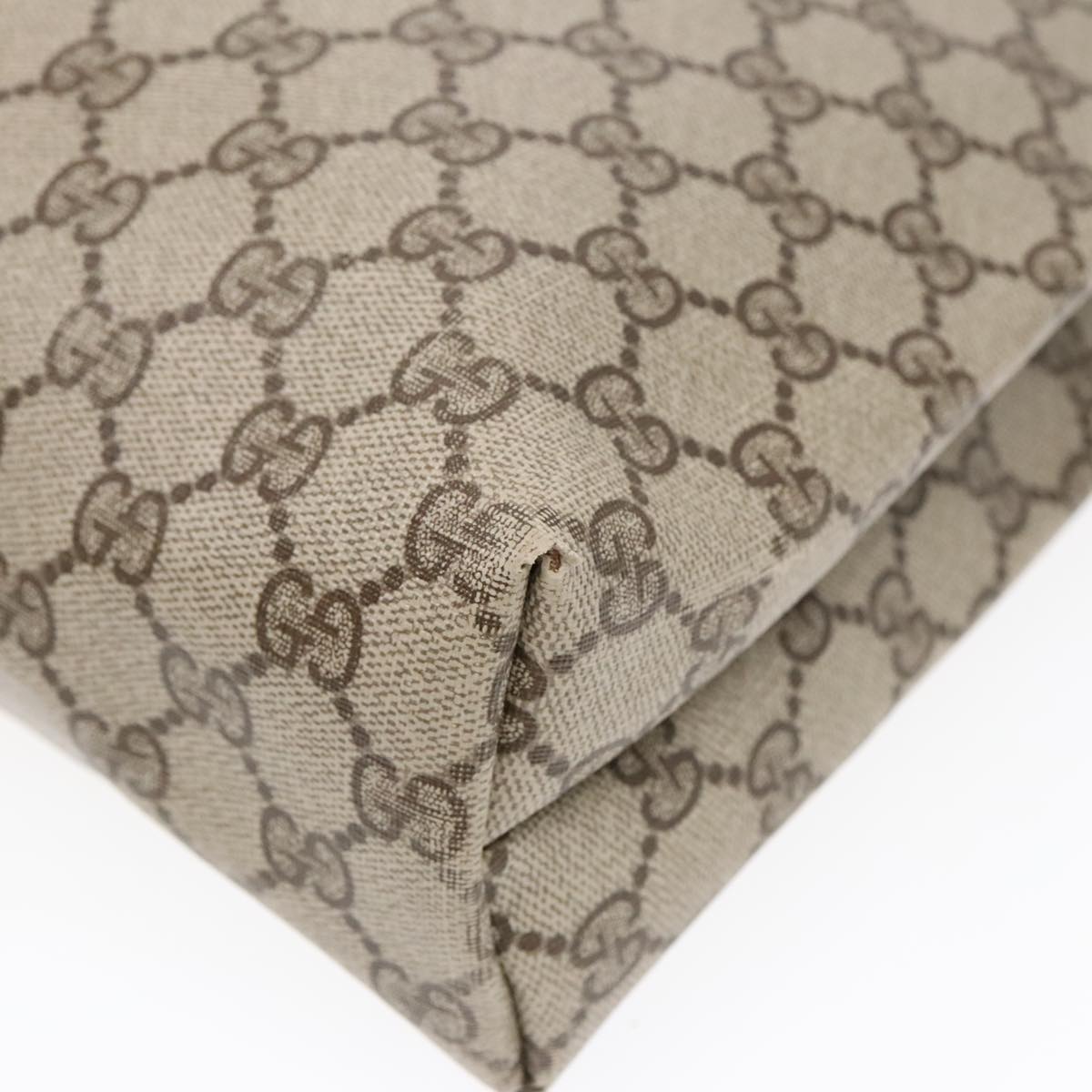 GUCCI GG Supreme Web Sherry Line Tote Bag PVC Beige 16 002 4487 90167