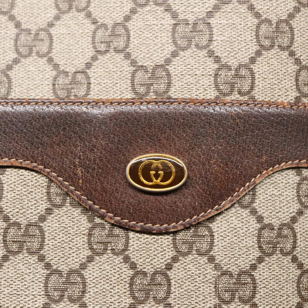 GUCCI GG Supreme Web Sherry Line Tote Bag PVC Beige 16 002 4487 90167