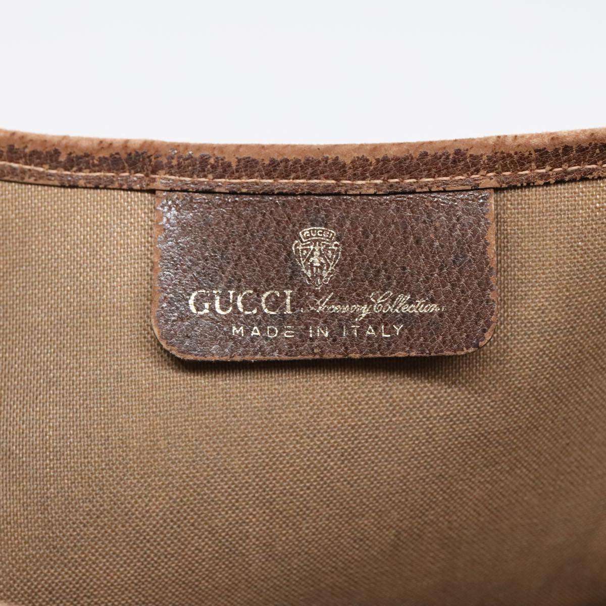 GUCCI GG Supreme Web Sherry Line Tote Bag PVC Beige 16 002 4487 90167