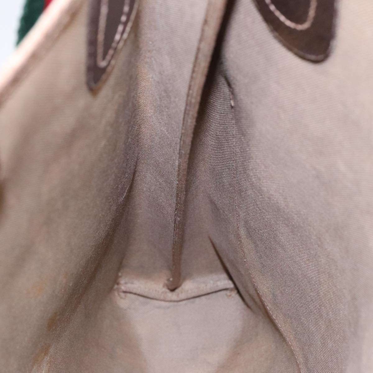 GUCCI GG Supreme Web Sherry Line Tote Bag PVC Beige 16 002 4487 90167