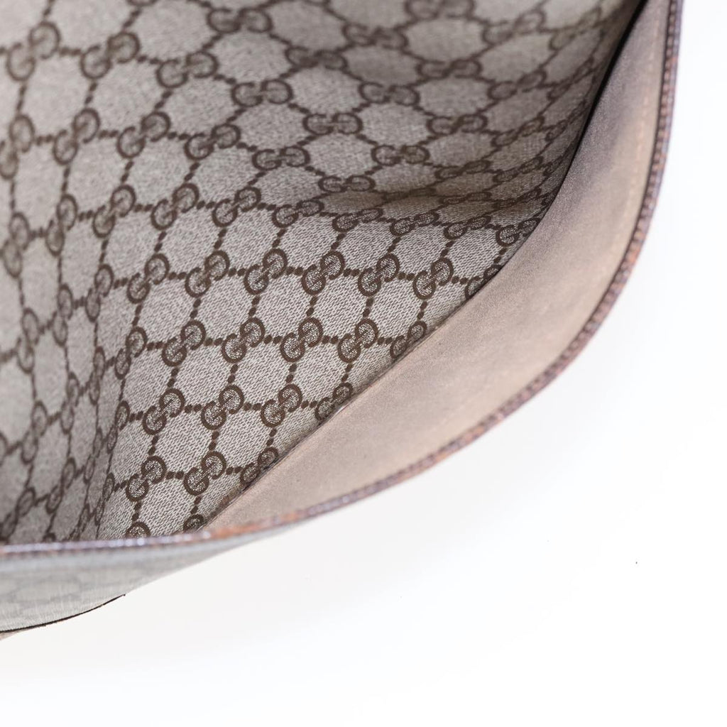 GUCCI GG Supreme Web Sherry Line Tote Bag PVC Beige 16 002 4487 90167