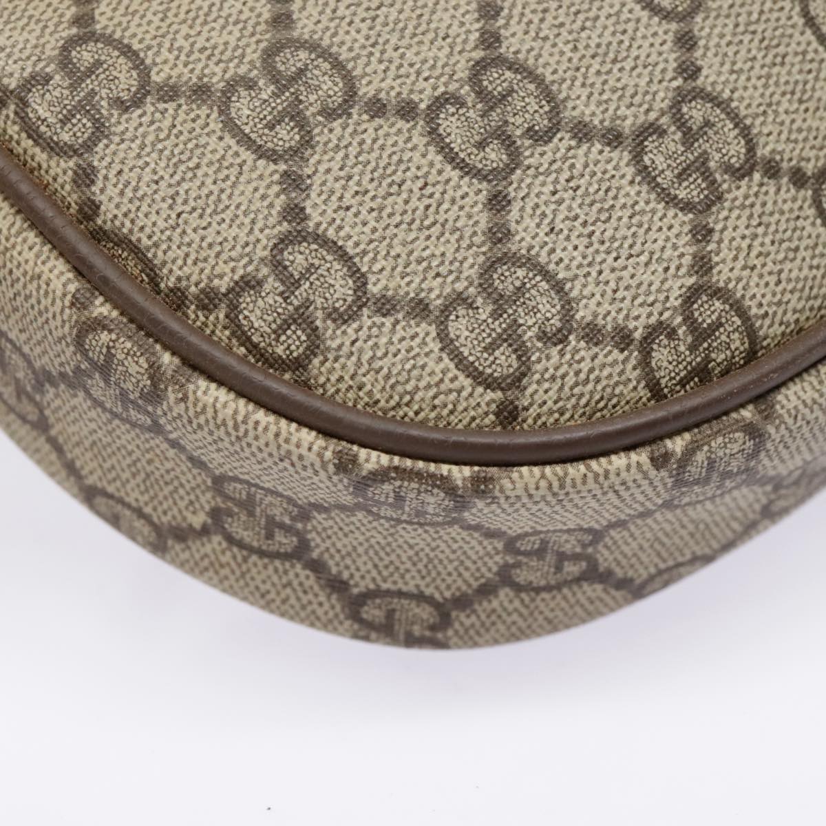 GUCCI GG Supreme Web Sherry Line Shoulder Bag PVC Beige Gold 007 58 90169