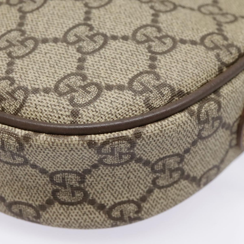 GUCCI GG Supreme Web Sherry Line Shoulder Bag PVC Beige Gold 007 58 90169