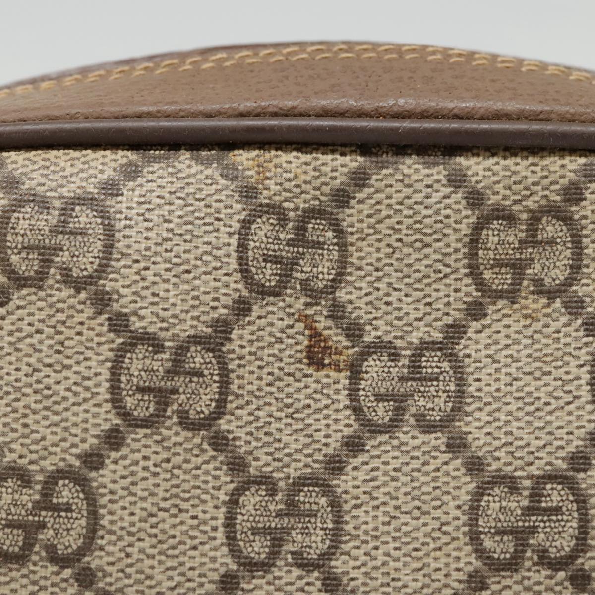 GUCCI GG Supreme Web Sherry Line Shoulder Bag PVC Beige Gold 007 58 90169