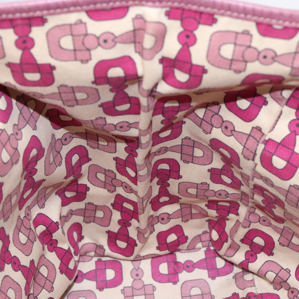 GUCCI GG Canvas Sherry Line Tote Bag Beige Gold pink 139260 90173