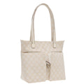 GUCCI GG Canvas Tote Bag Silver White 002 1076 2684 90174