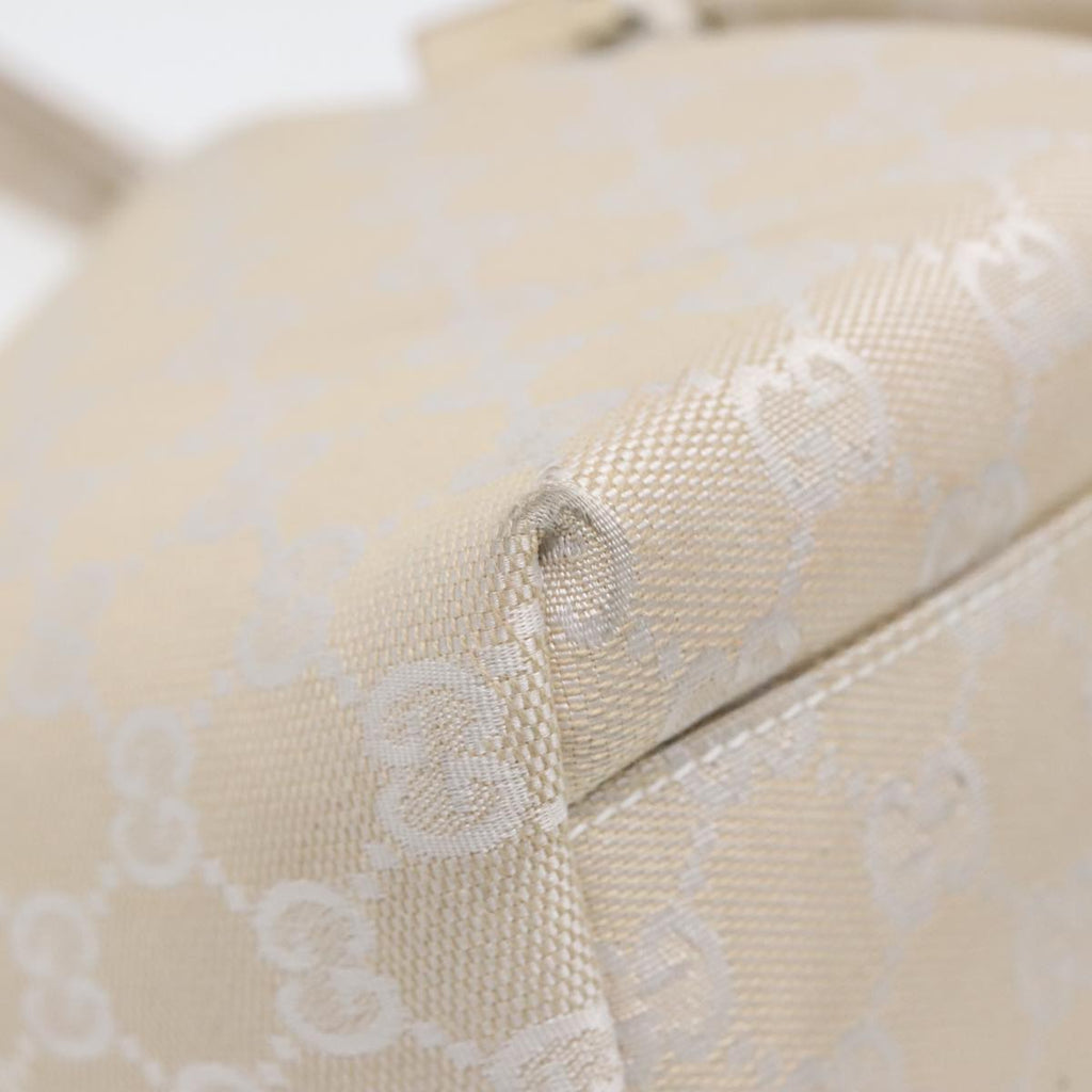 GUCCI GG Canvas Tote Bag Silver White 002 1076 2684 90174