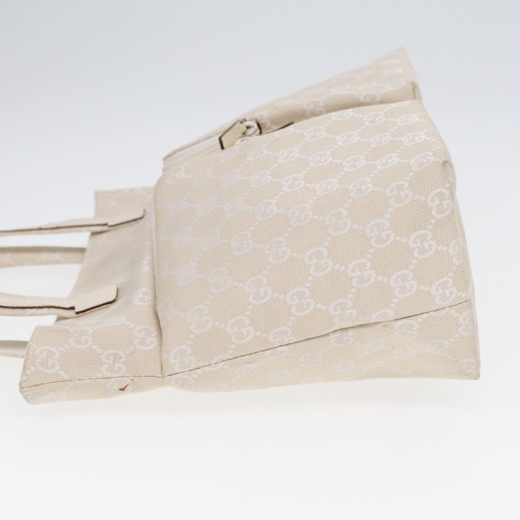 GUCCI GG Canvas Tote Bag Silver White 002 1076 2684 90174