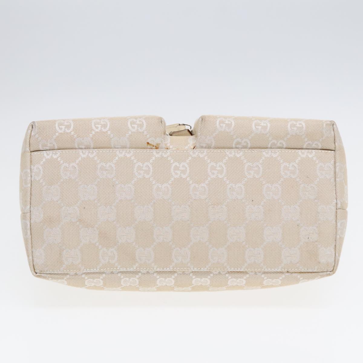 GUCCI GG Canvas Tote Bag Silver White 002 1076 2684 90174