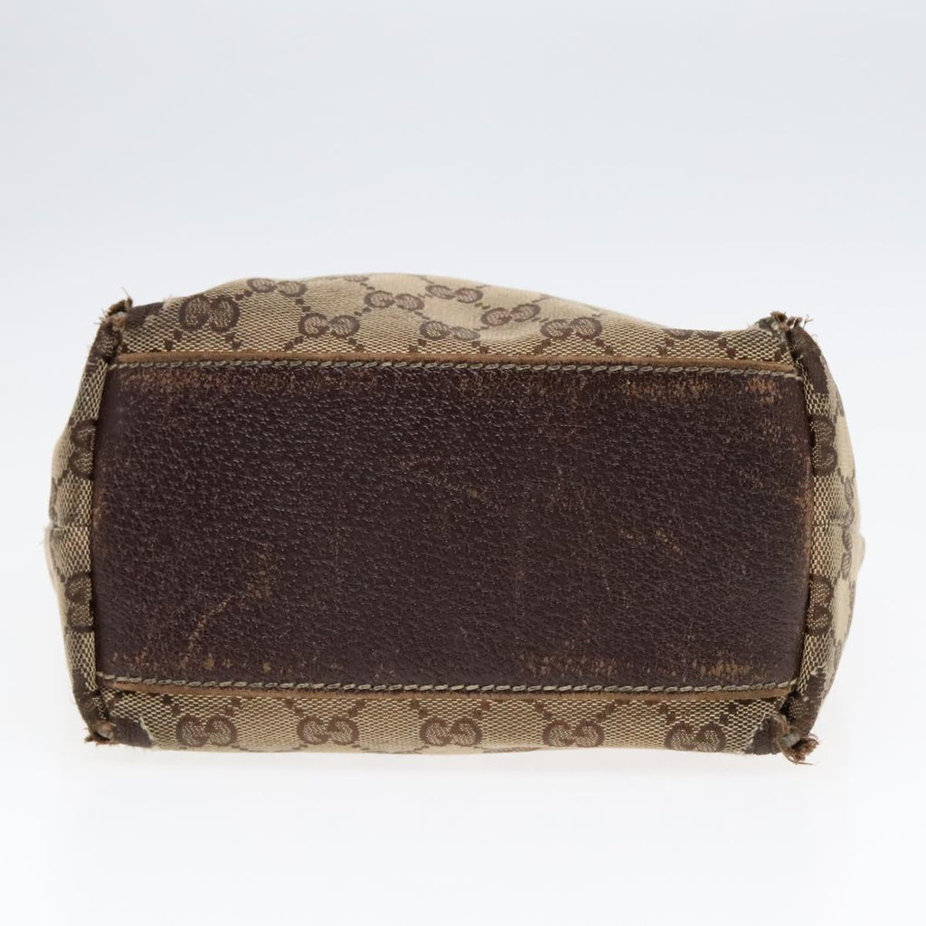 GUCCI GG Canvas Tote Bag Beige Gold 153361 90175