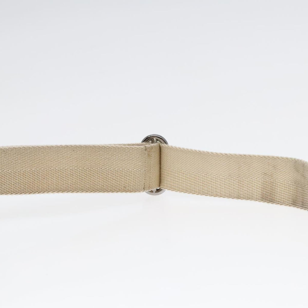 GUCCI GG Canvas Shoulder Bag Beige Silver 145852 90180