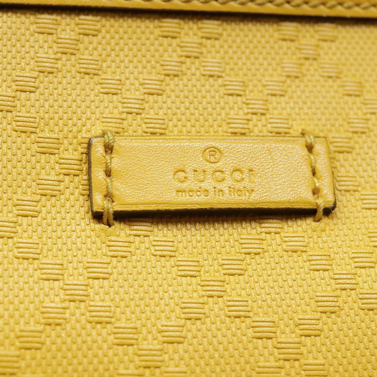 GUCCI Diamante Shoulder Bag Leather Yellow Gold 201446 90181