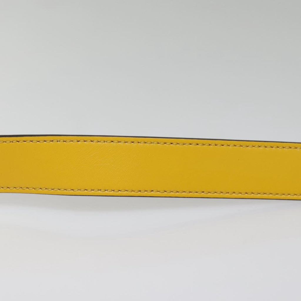 GUCCI Diamante Shoulder Bag Leather Yellow Gold 201446 90181