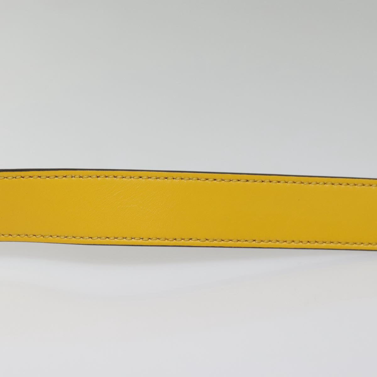 GUCCI Diamante Shoulder Bag Leather Yellow Gold 201446 90181
