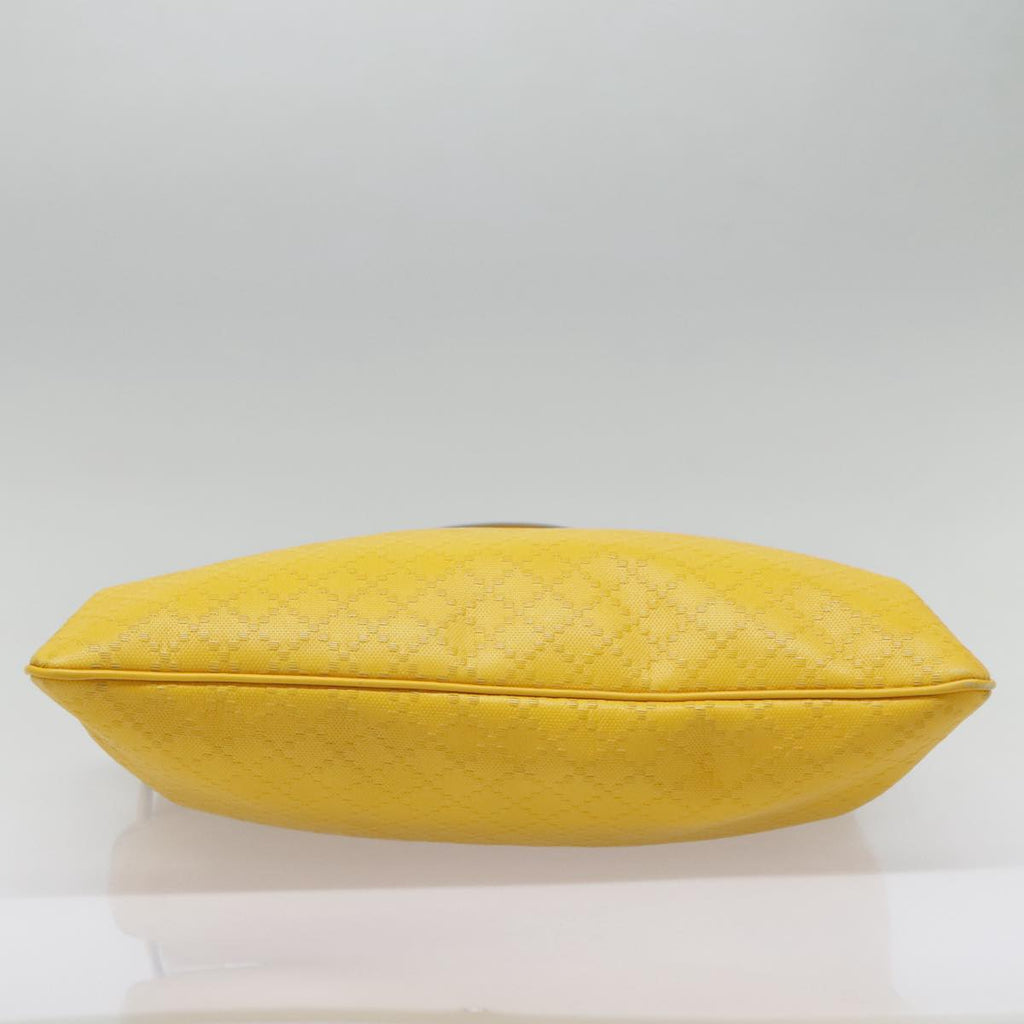 GUCCI Diamante Shoulder Bag Leather Yellow Gold 201446 90181