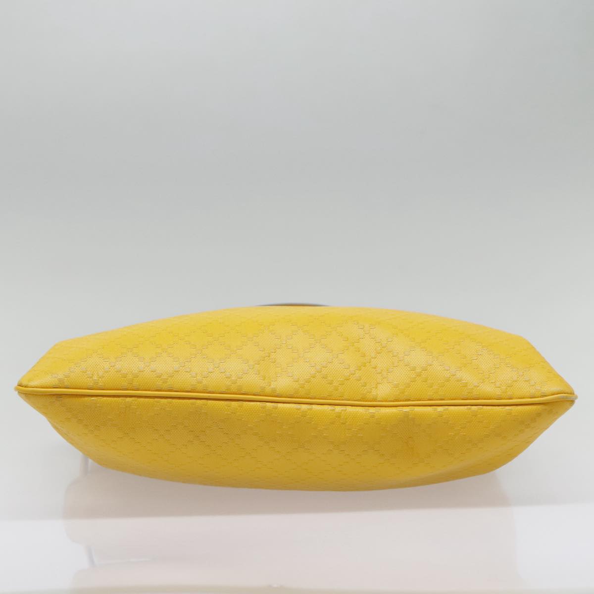 GUCCI Diamante Shoulder Bag Leather Yellow Gold 201446 90181