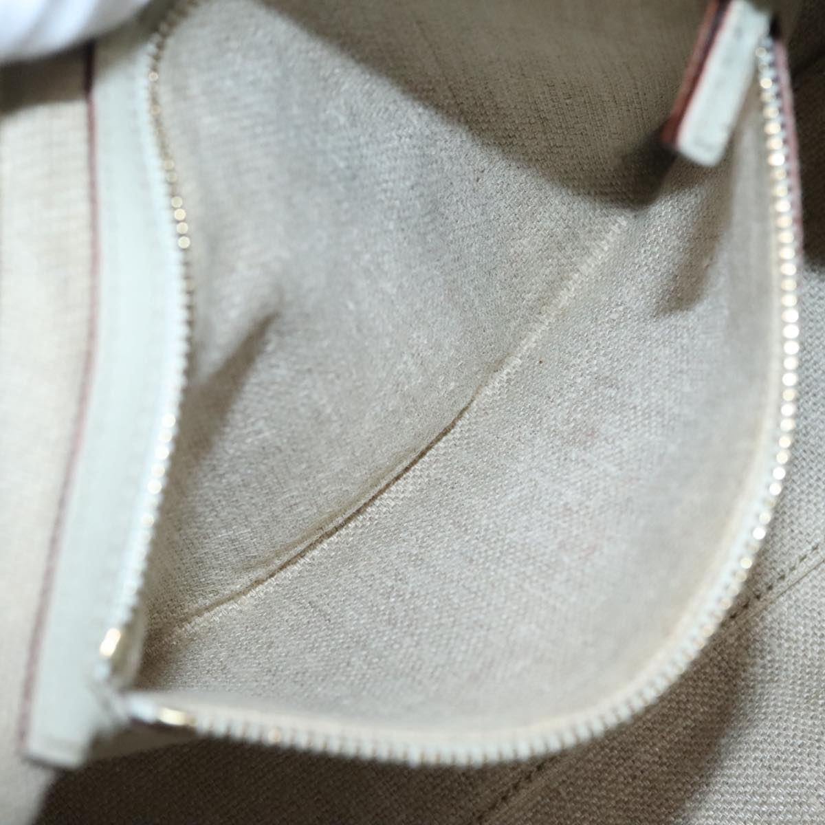GUCCI GG Canvas Hand Bag Gray Gold 152457 90182