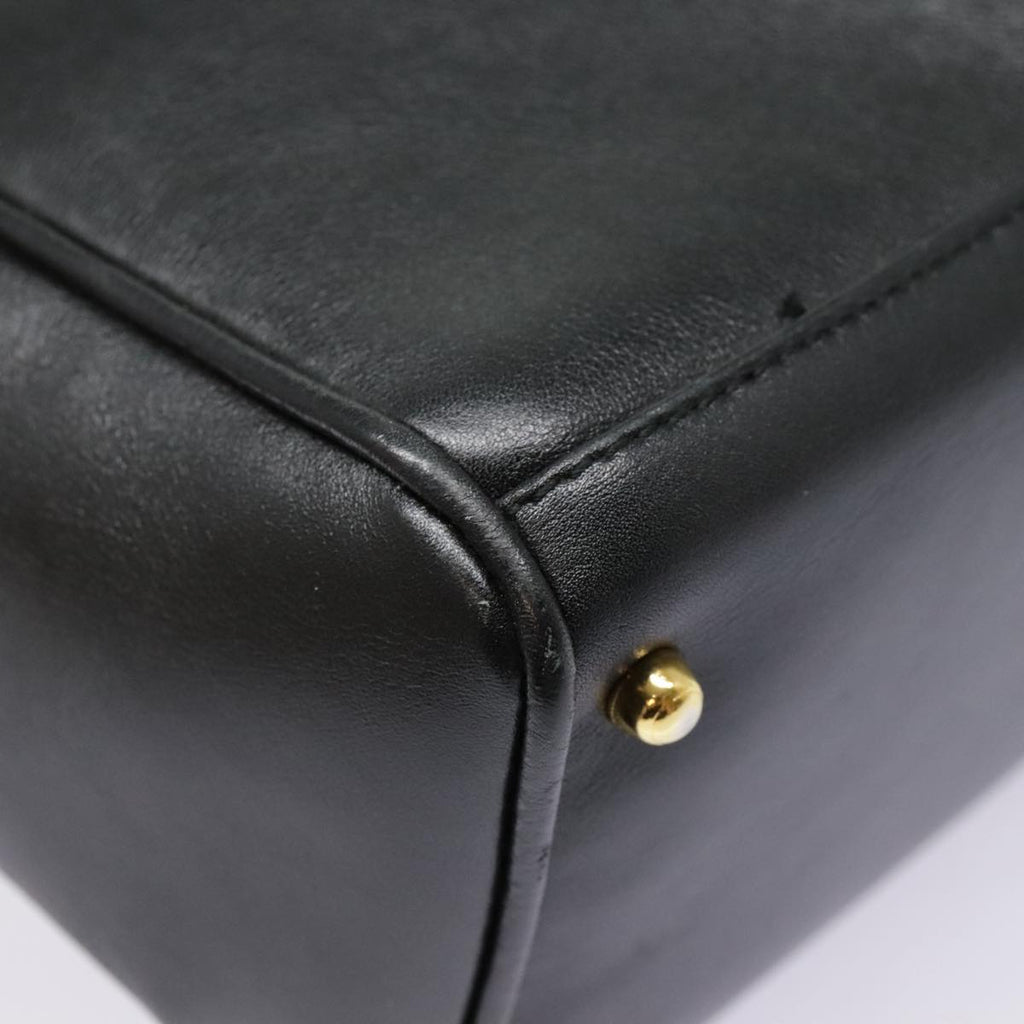 GUCCI Bamboo Shoulder Bag 2way Black Gold 000 122 0316 90183