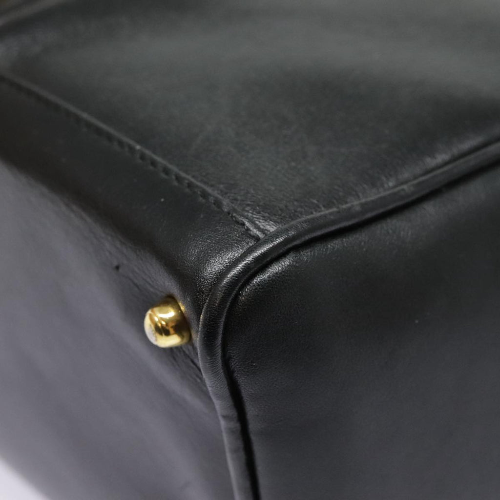 GUCCI Bamboo Shoulder Bag 2way Black Gold 000 122 0316 90183