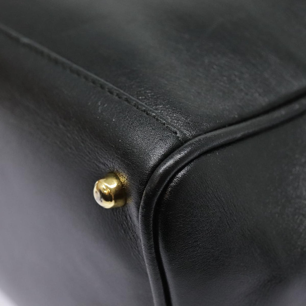 GUCCI Bamboo Shoulder Bag 2way Black Gold 000 122 0316 90183