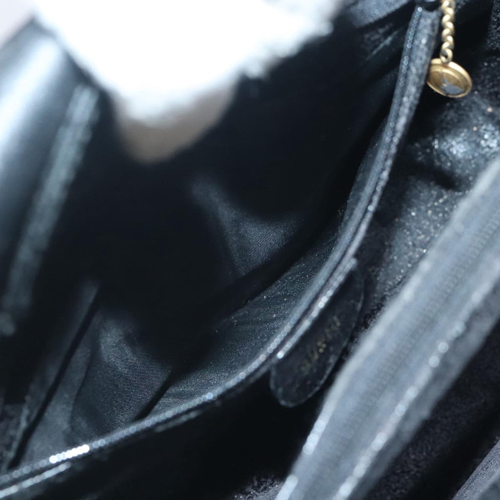 GUCCI Bamboo Hand Bag Leather Black Gold 002 1186 0260 90190