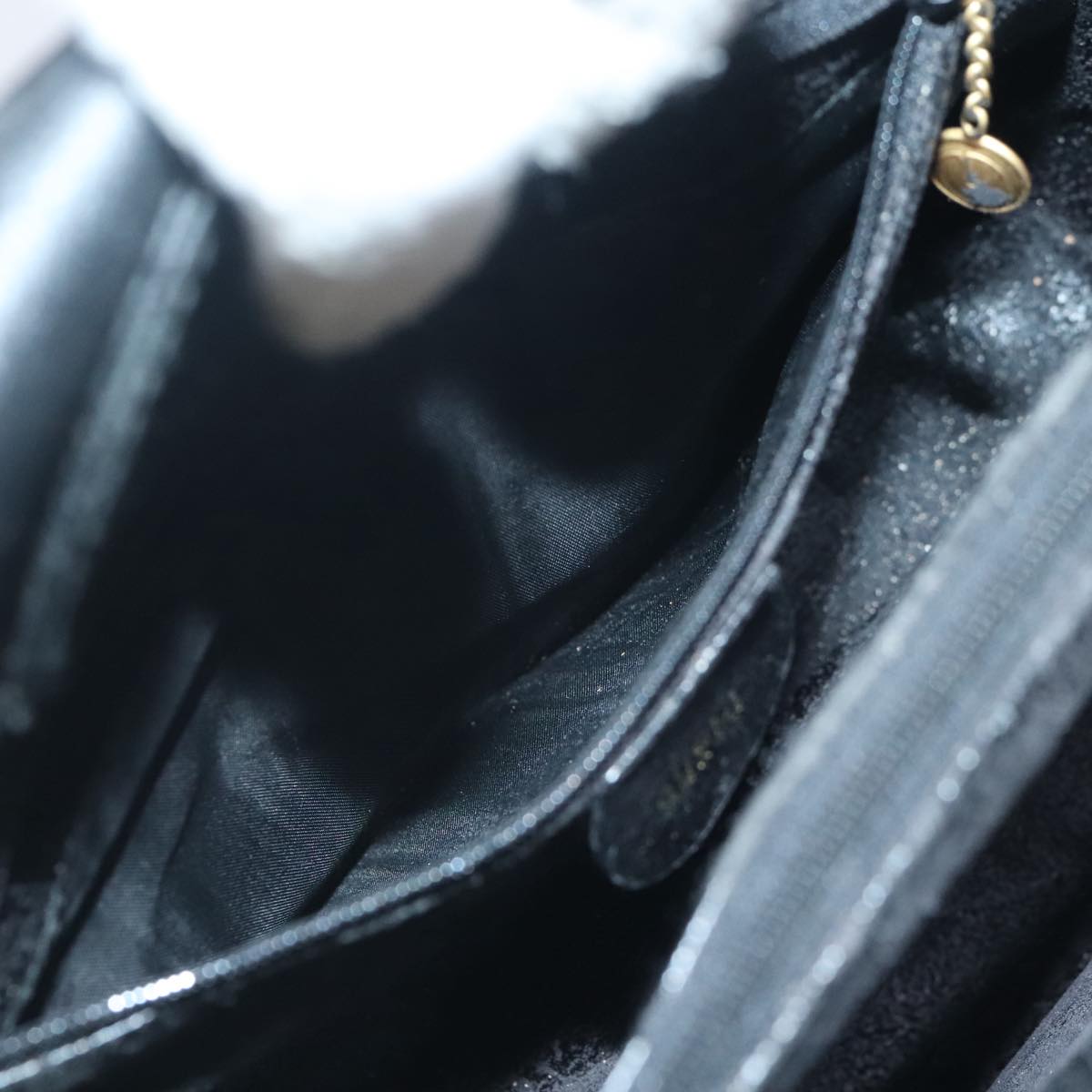 GUCCI Bamboo Hand Bag Leather Black Gold 002 1186 0260 90190