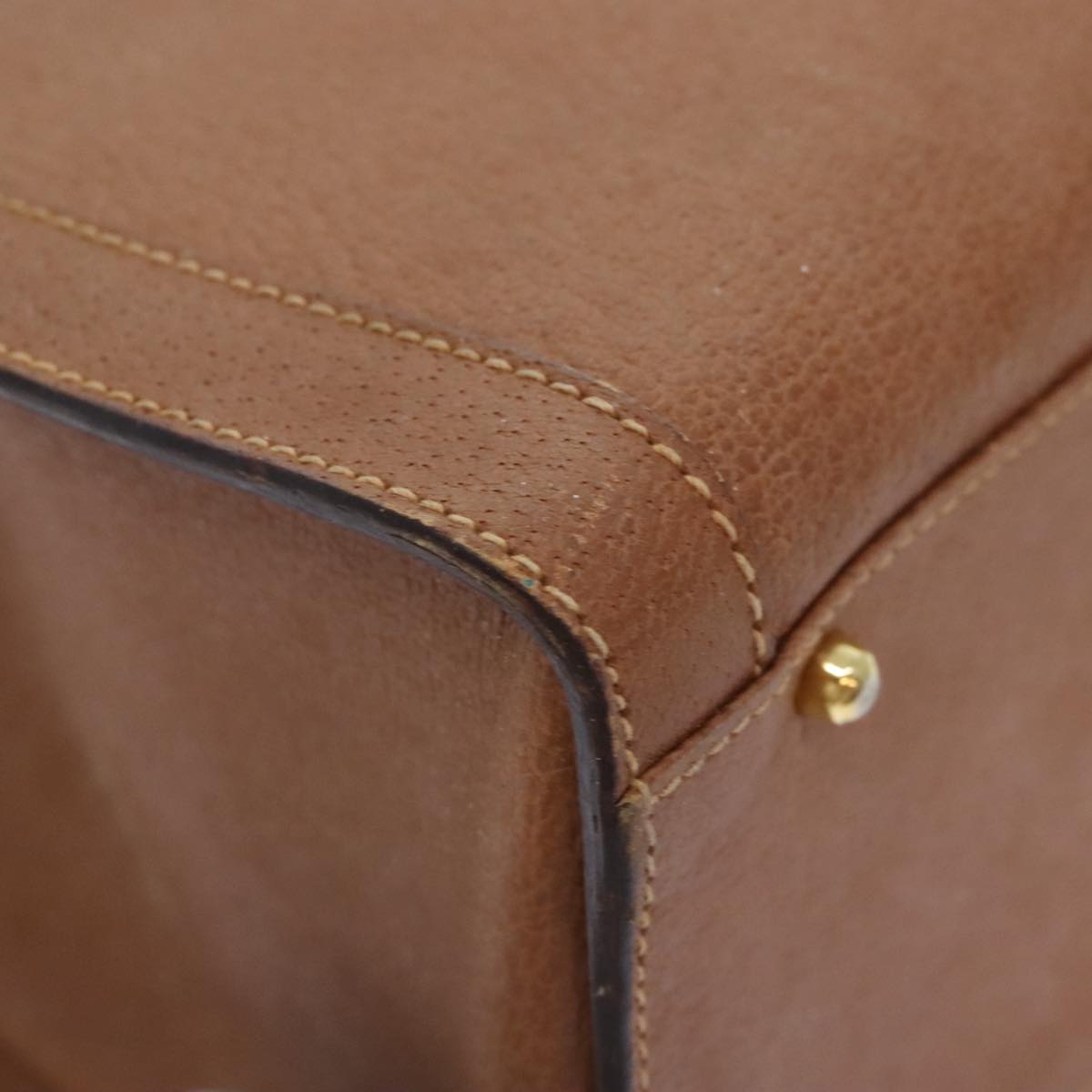 GUCCI Bamboo Hand Bag Leather Brown Gold 002 0260 2615 90191