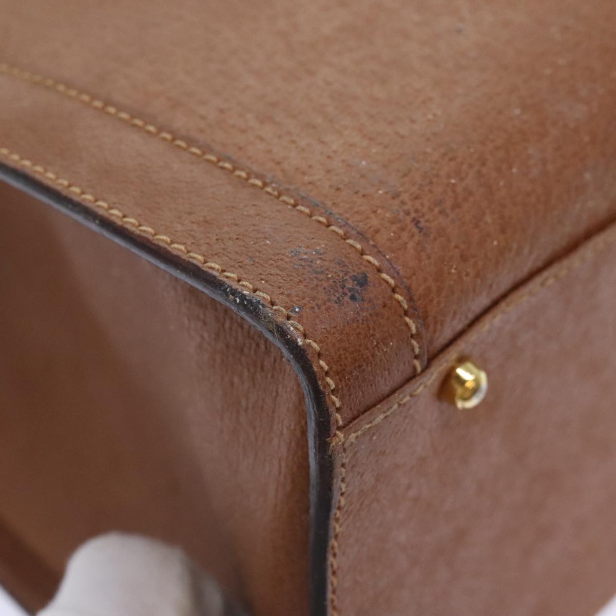 GUCCI Bamboo Hand Bag Leather Brown Gold 002 0260 2615 90191