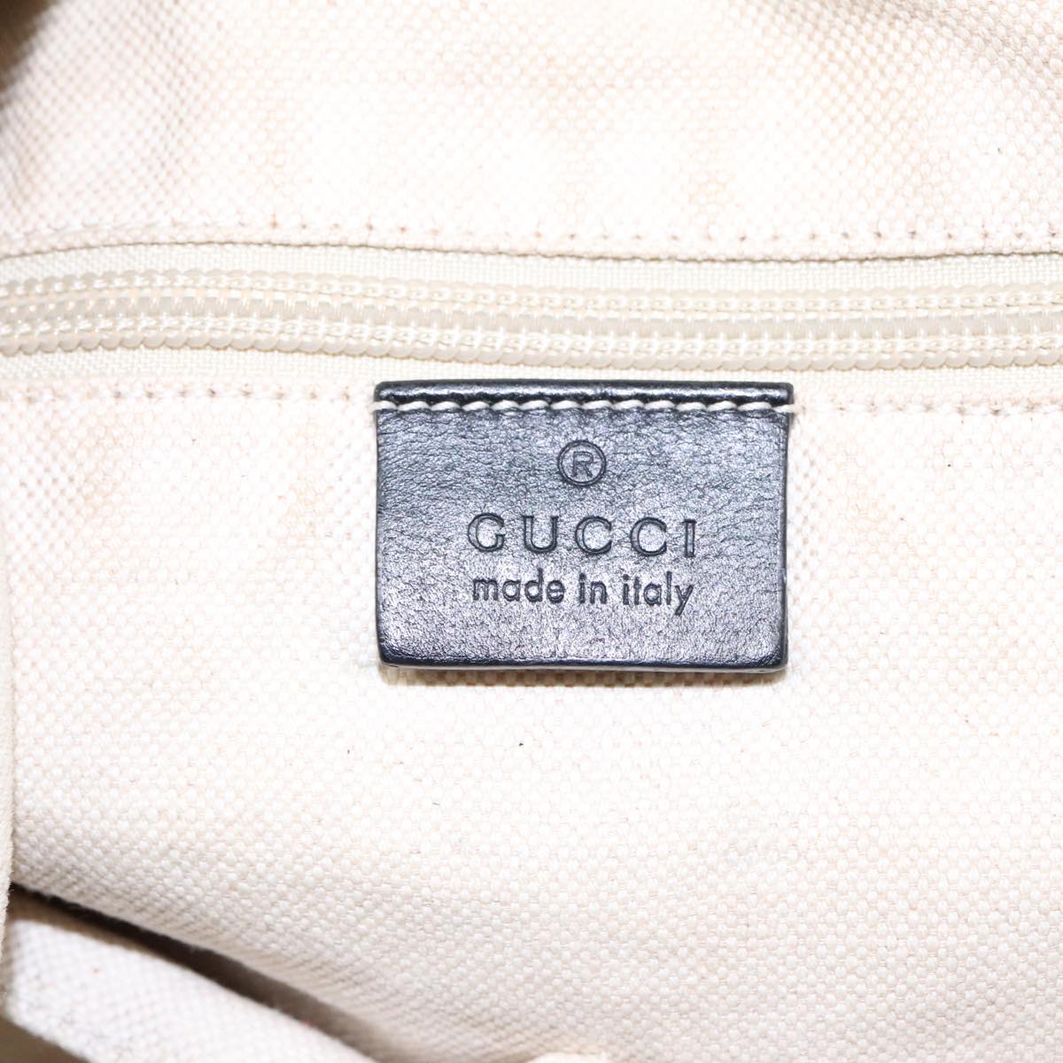 GUCCI Flora Backpack Canvas Black Silver 353476 90194