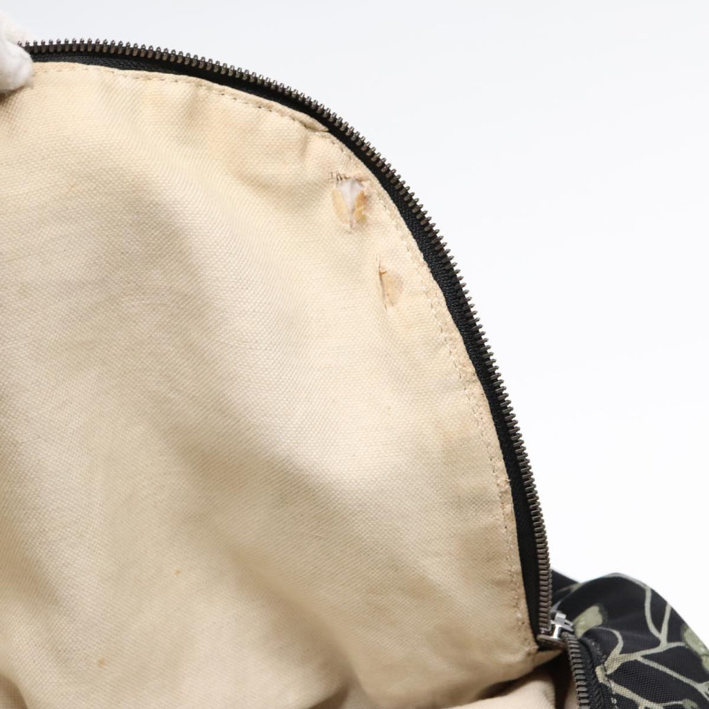 GUCCI Flora Backpack Canvas Black Silver 353476 90194