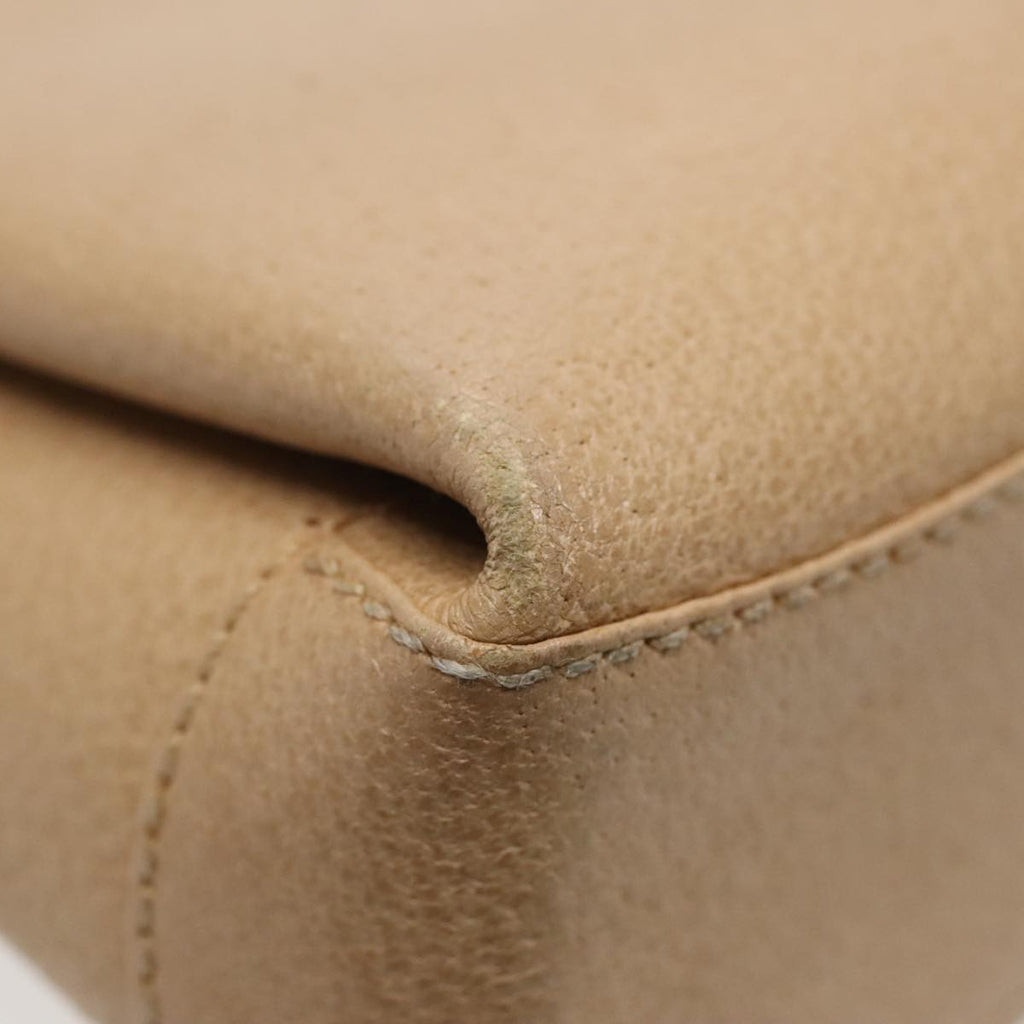 GUCCI Bamboo Hand Bag Leather 2way Beige Gold 000 33 0240 90195