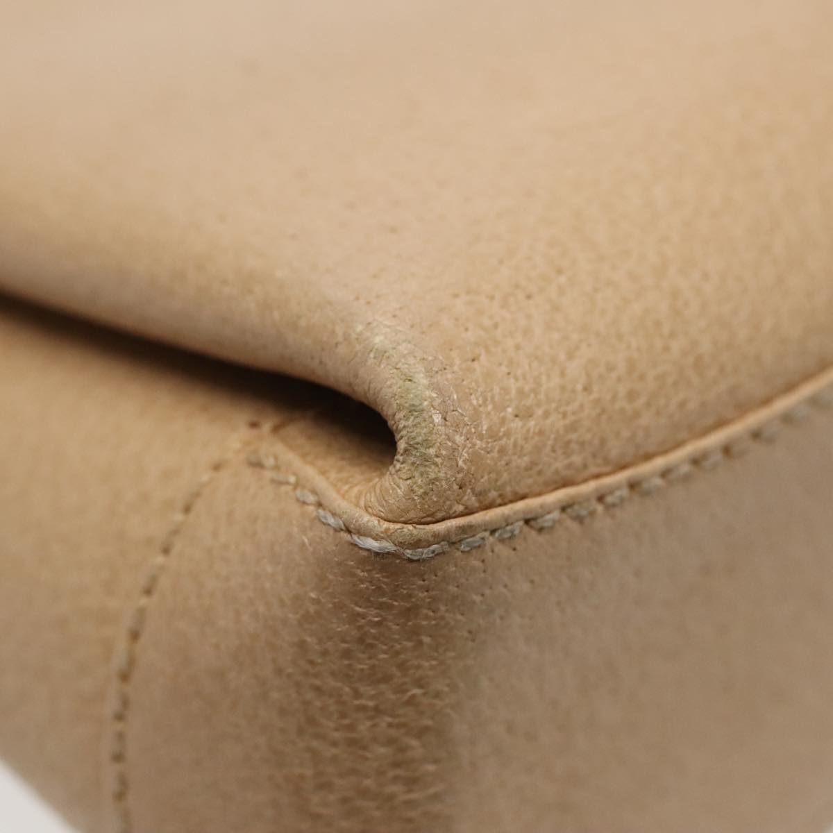 GUCCI Bamboo Hand Bag Leather 2way Beige Gold 000 33 0240 90195