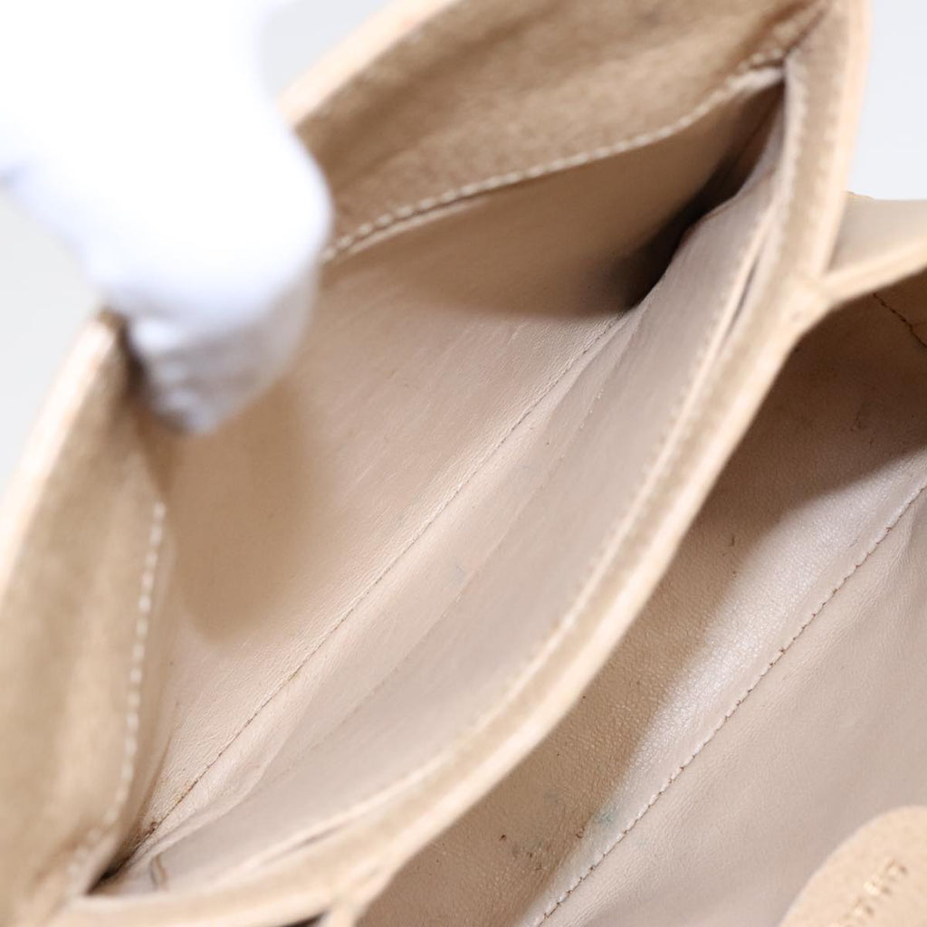 GUCCI Bamboo Hand Bag Leather 2way Beige Gold 000 33 0240 90195
