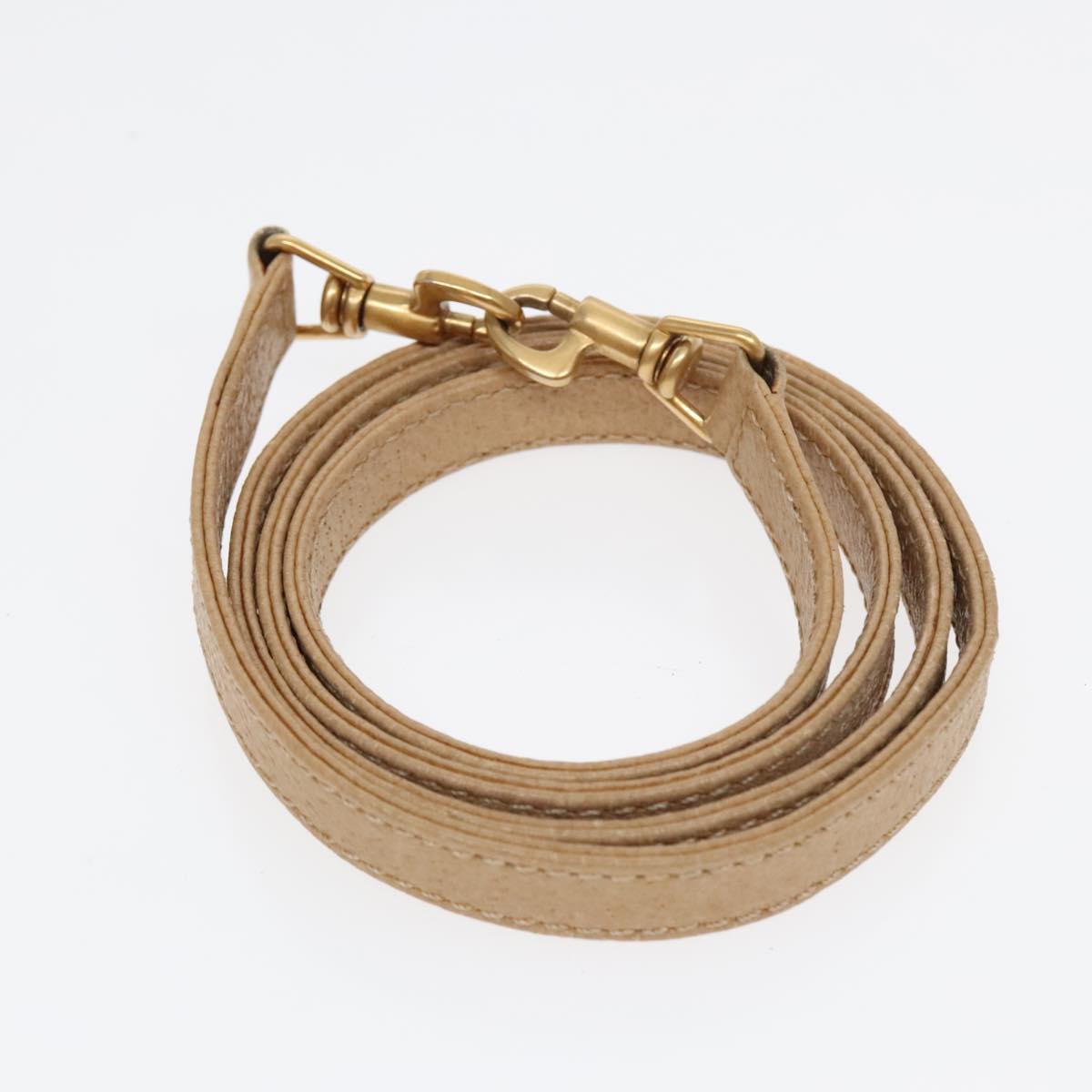 GUCCI Bamboo Hand Bag Leather 2way Beige Gold 000 33 0240 90195