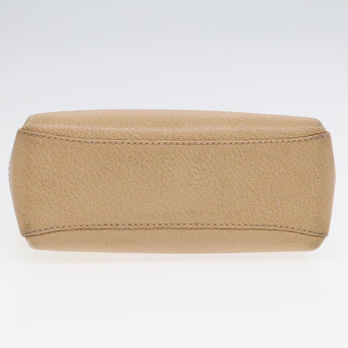GUCCI Bamboo Hand Bag Leather 2way Beige Gold 000 33 0240 90195