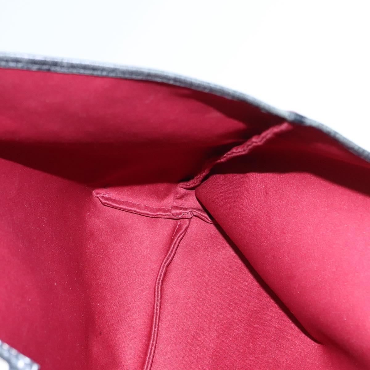 FENDI Zucchino Canvas Tote Bag Red Black Silver 90199