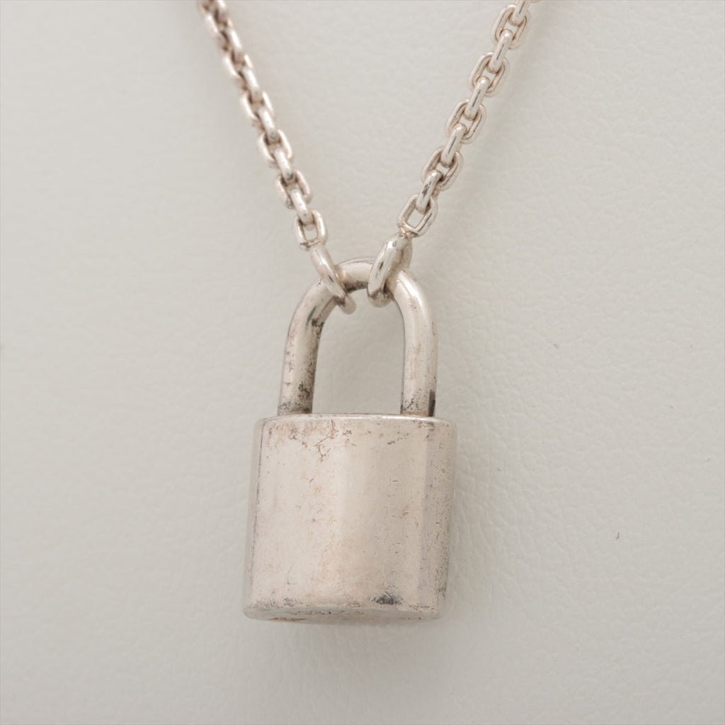 Louis Vuitton Q93559 Pandantiflocked necklace 925 8.1g Silver