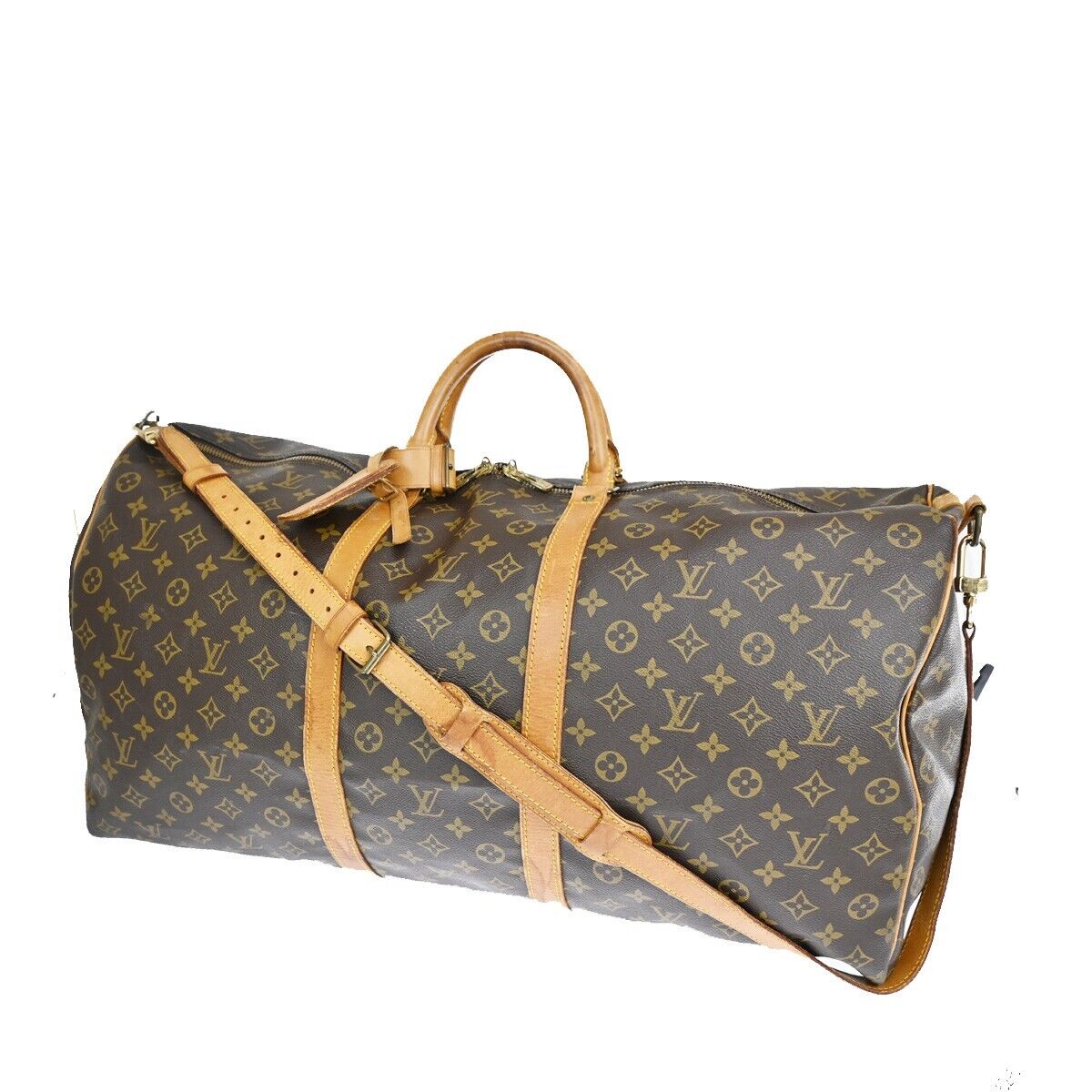 Louis Vuitton Keepall Bandoulière 60  Canvas Handbag ()