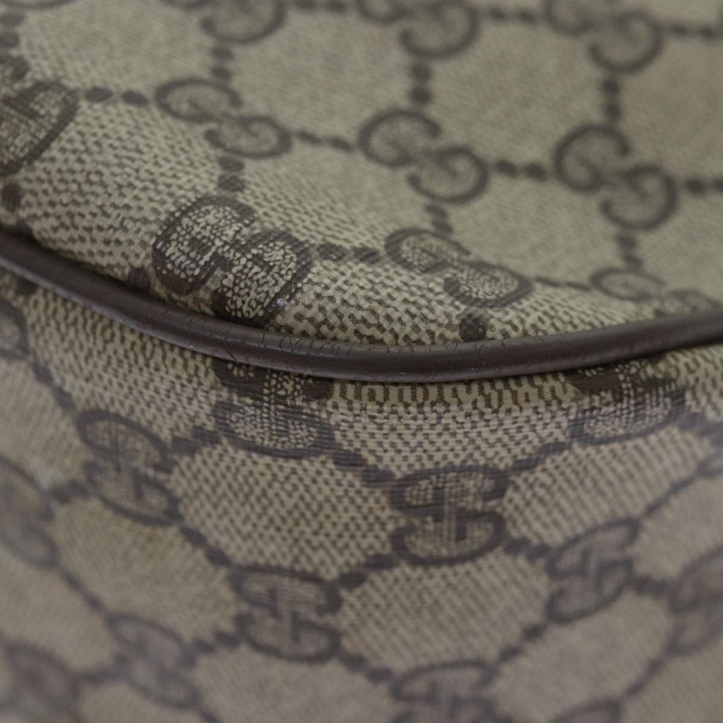 GUCCI GG Supreme Web Sherry Line Shoulder Bag PVC Beige Red 89 02 032 90332