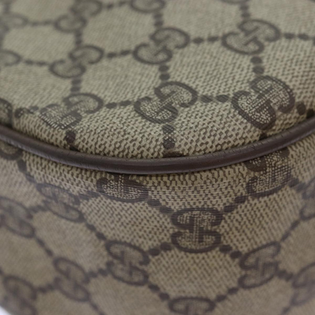 GUCCI GG Supreme Web Sherry Line Shoulder Bag PVC Beige Red 89 02 032 90332