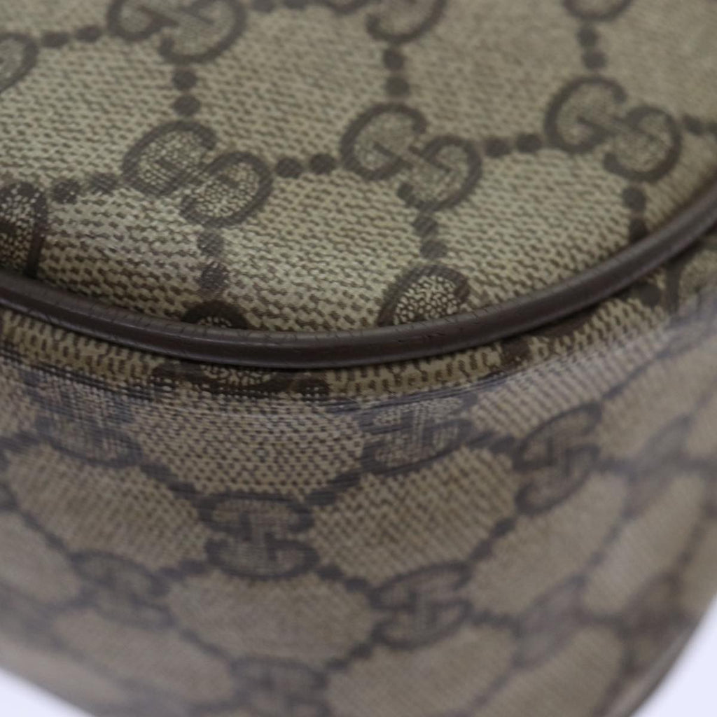 GUCCI GG Supreme Web Sherry Line Shoulder Bag PVC Beige Red 89 02 032 90332